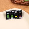 Social Power Cartoon Brooch Premium Sense Brooch Versatile Pin Accessories