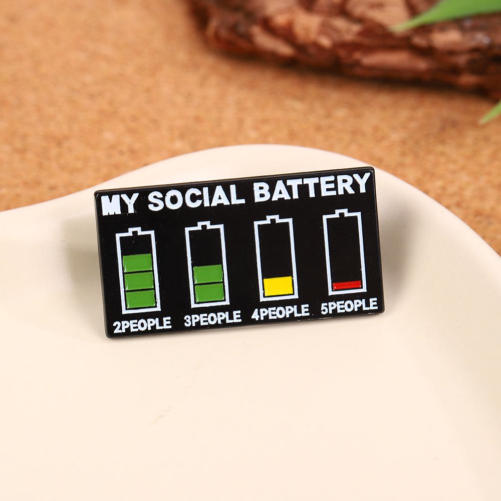 Social Power Cartoon Brooch Premium Sense Brooch Versatile Pin Accessories