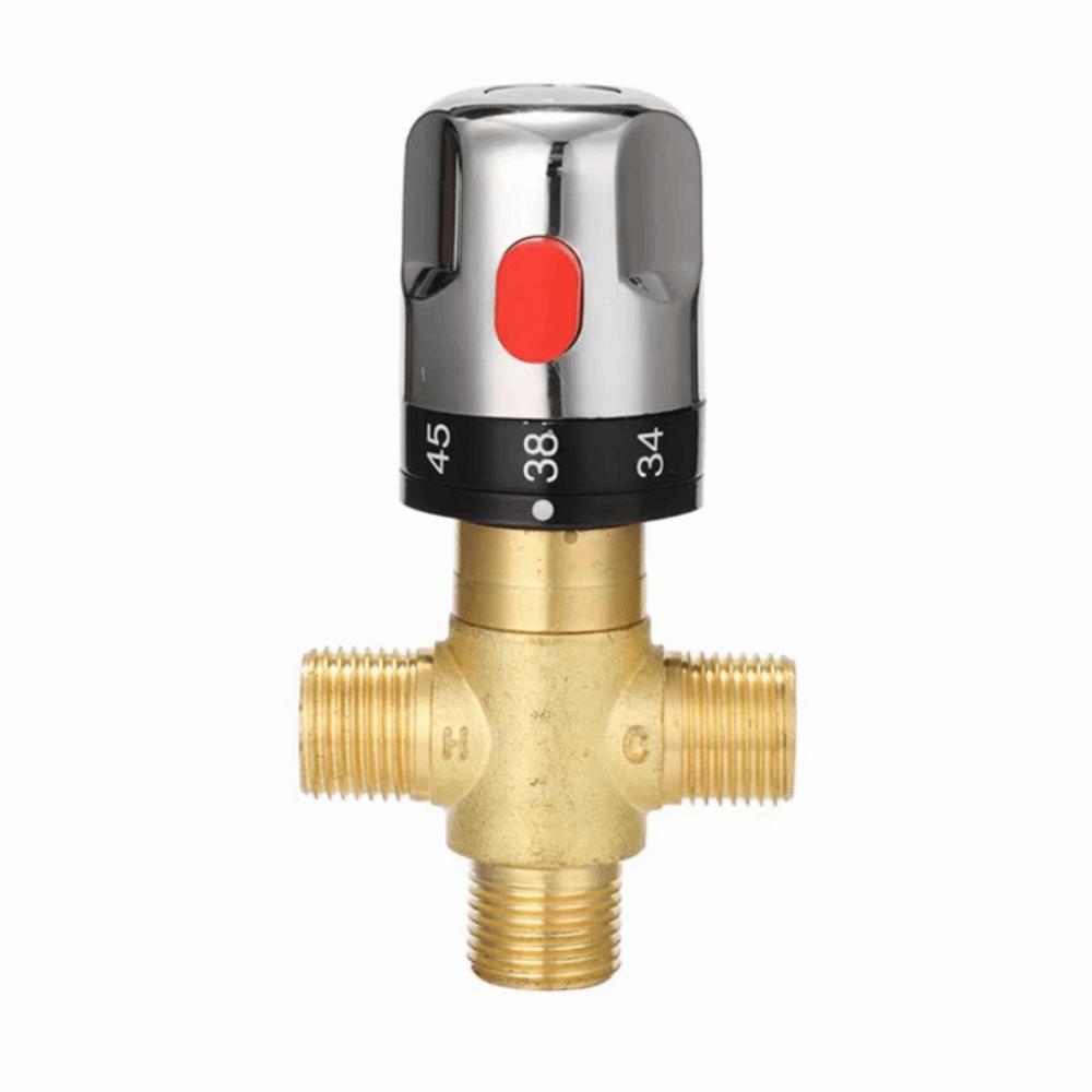 Anti-rust Mixing Valve Thermostatic Pipe Valve Durable Shower Valve  Home Use