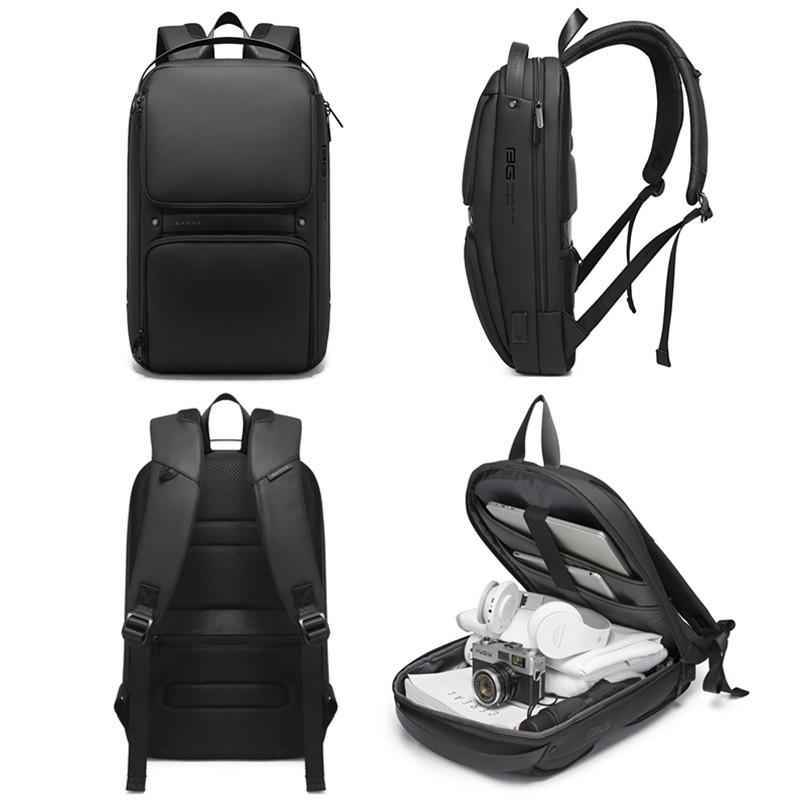 Original Unique Design Multi-Layer Space Business Backpacks Men Teenage USB External Charge 15.6 Laptop Traval Backpack