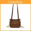 Simple Solid Color Shoulder Crossbody Bag With Chain Design For Daily Use