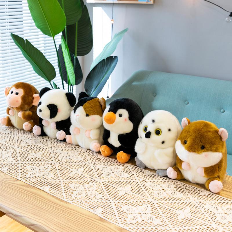 New pendant doll cute pig husky monkey doll plush toy small grab machine doll