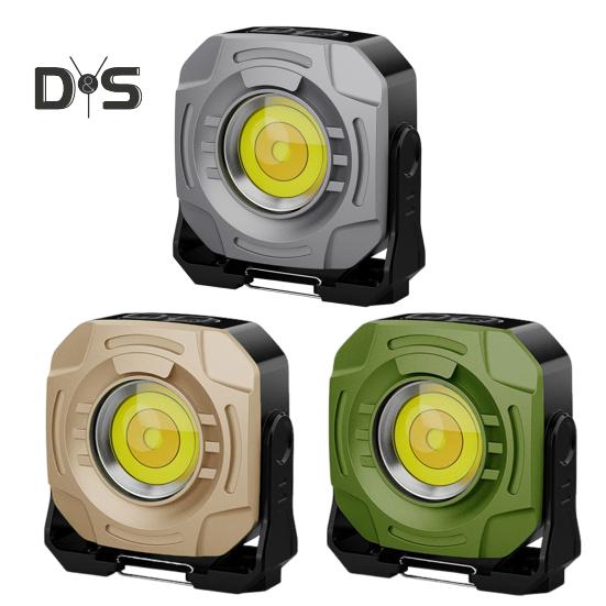 Mini Keychain Work Light Adjustable USB Rechargeable Waterproof Multi-function Portable Outdoor Camping Hiking Hanging Emergency Repair Lamp