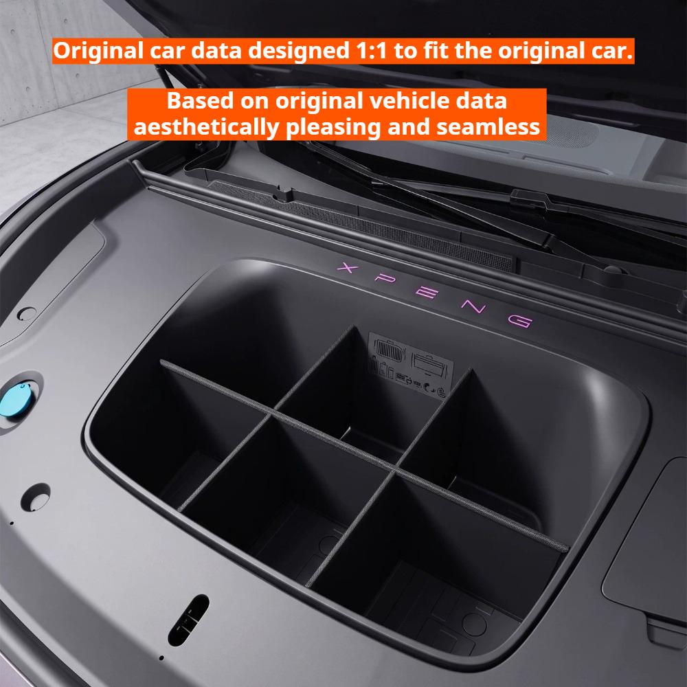 For Xpeng MONA L03 Front Trunk Storage Box Clapboard Layered Storage Panel Car Interior Modification Accessories