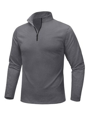 MAGCOMSEN Růžový s rolákem Heattech Dlouhý Tmavý Velikost L Pánské Sportovní oblečení, Oblečení na doma, Dres, Mikina s kapucí, Fleece, Rukáv, Šedá, Zima,