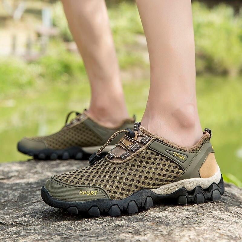 Spring And Summer Men 'S Mesh Sandals Summer Breathable Wading Mens Casual Sandals Shoes Men 'S Sports And Leisure Flat Shoes