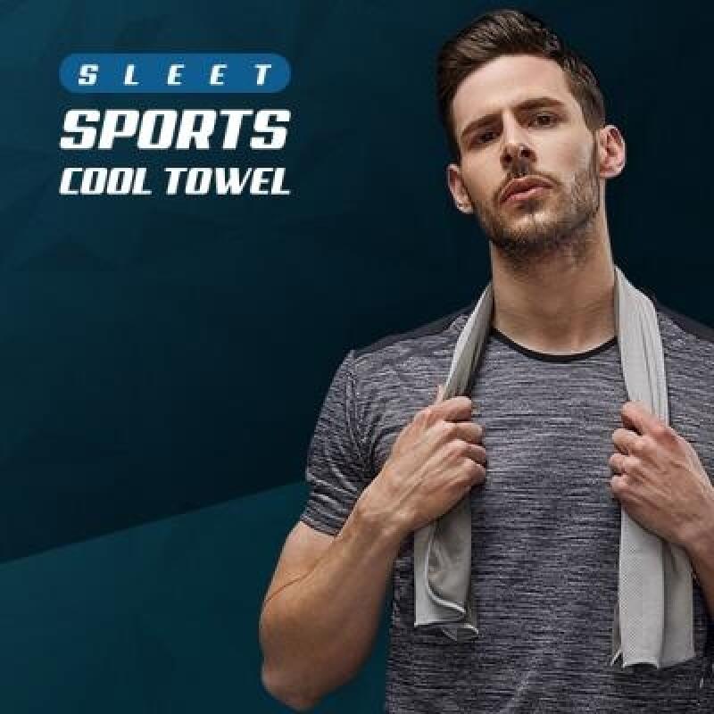 SLEET, a lightweight, quick-acting, and lightweight fitness sports cool towel Silver