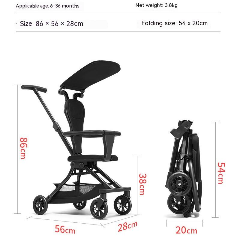 

Детская прогулочная тележка с инструментами, портативная складная двусторонняя коляска с высоким ландшафтом, простая детская прогулочная коляска для детей, фантастика