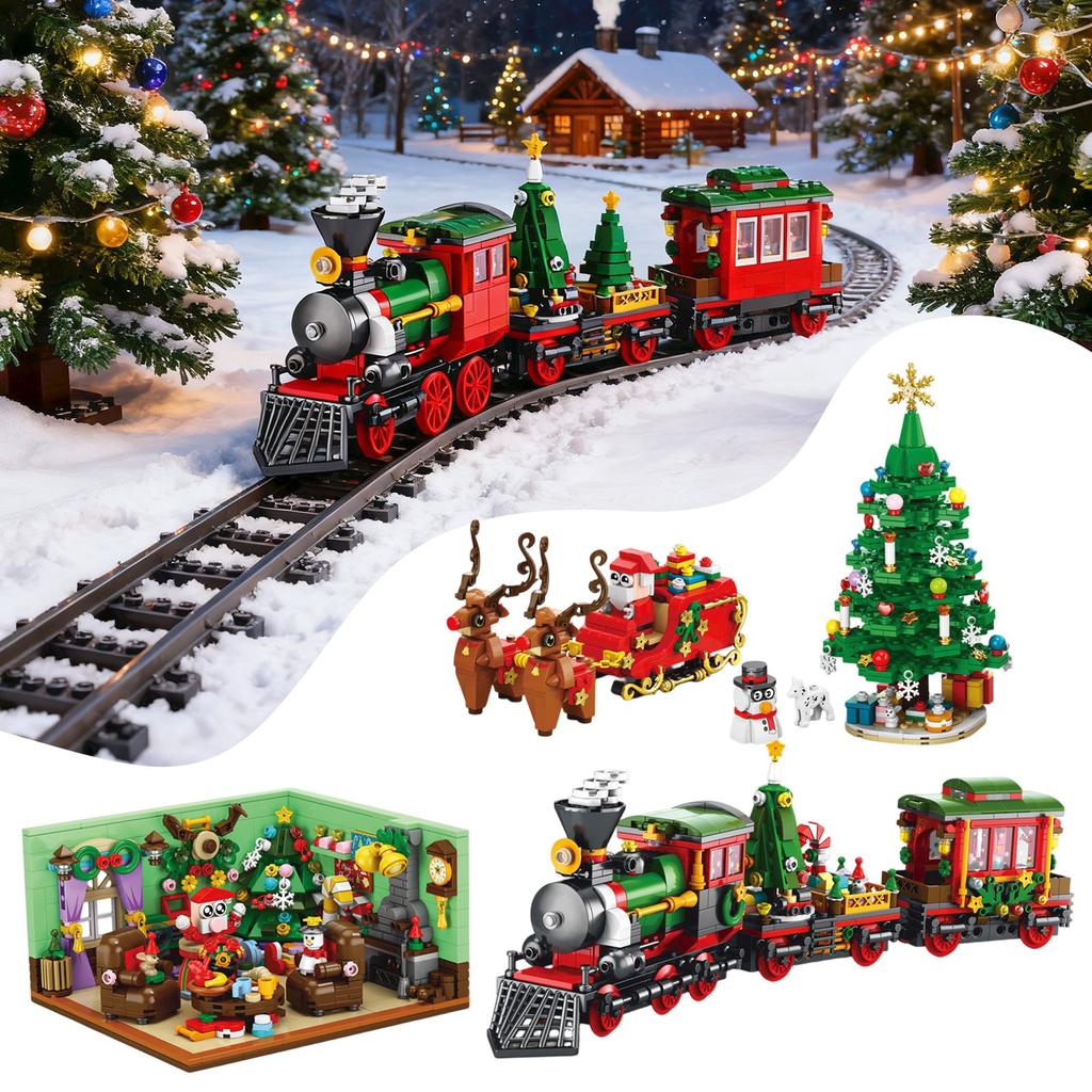 24 Stück Weihnachten 3D Countdown Kalender Zusammenbauen Baustein Spielzeug Set Geschenk 24 Baustein Zubehör