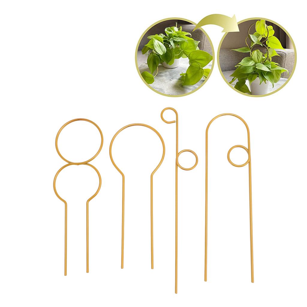 4pcs Plant   Rust Proof Stylish Metal Climbing Plant   for Home Garden Potted Plant