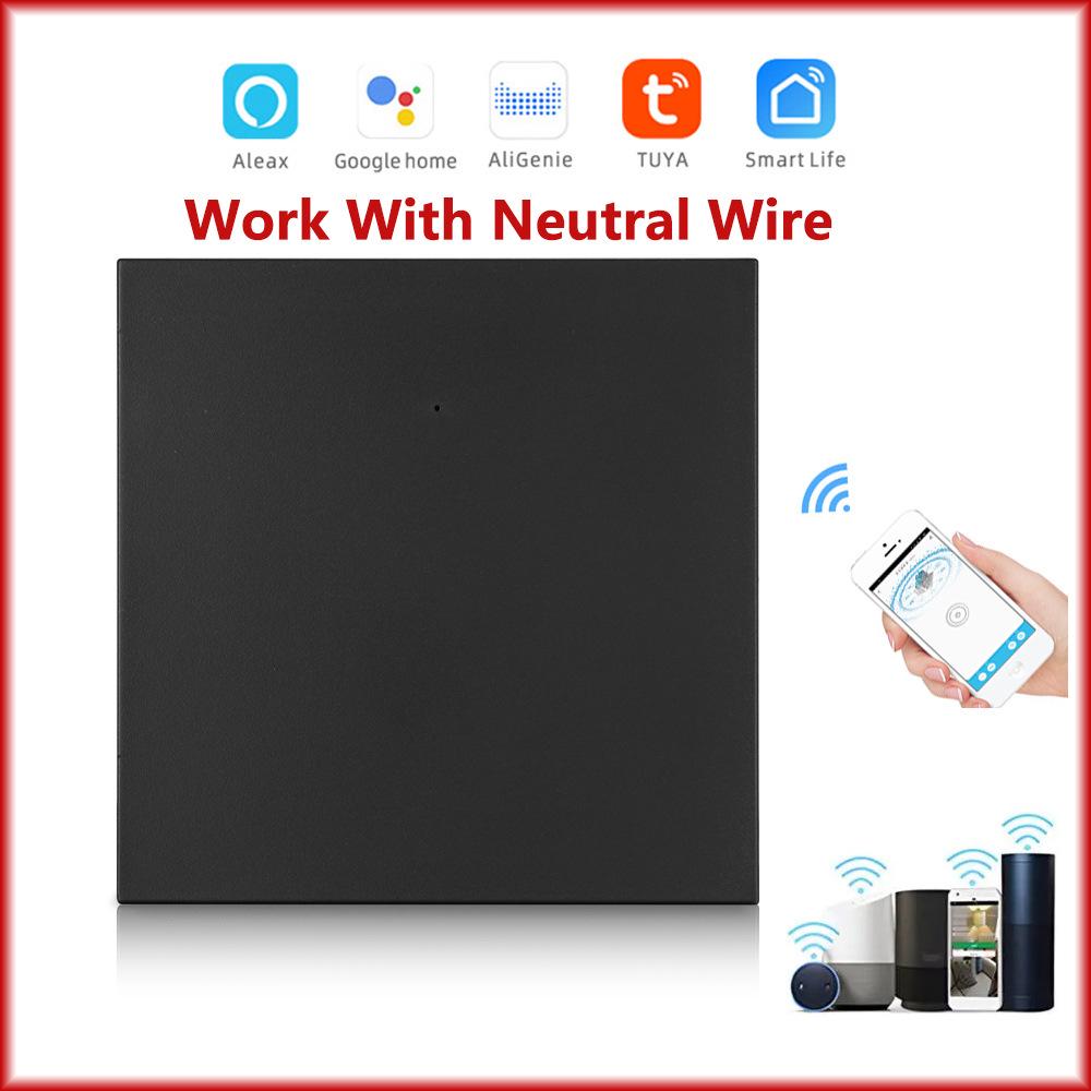 WiFi Bluetooth Dual-Mode Smart Switch with Neutral Wire, Voice Control Compatible with Alexa & Google Home