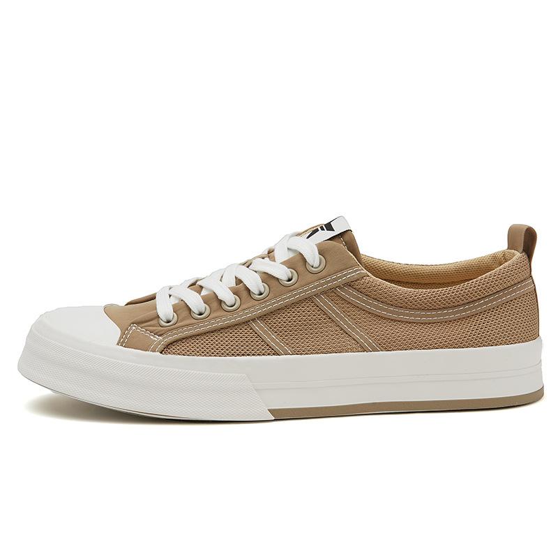 New Summer Mens Shoes Korean Fashion Versatile Mens Cloth Shoes Breathable Mesh Lace-up Casual Shoes