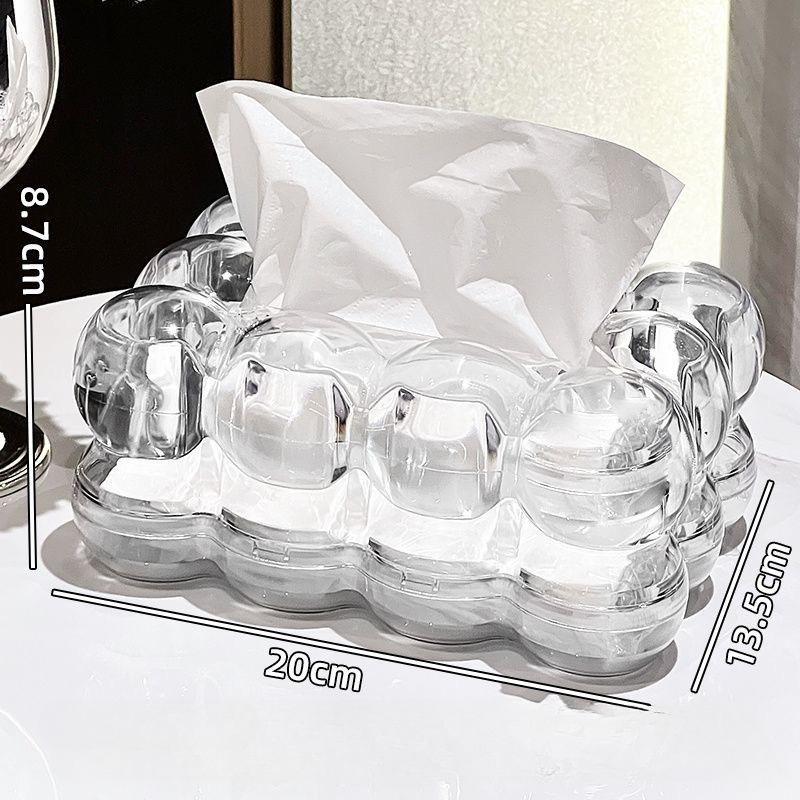 Cloud Design Tissue Box Cover, Home Tissue Boxes,High-End Paper Towel Holder for Living Room Coffee Table,Tabletop Decor