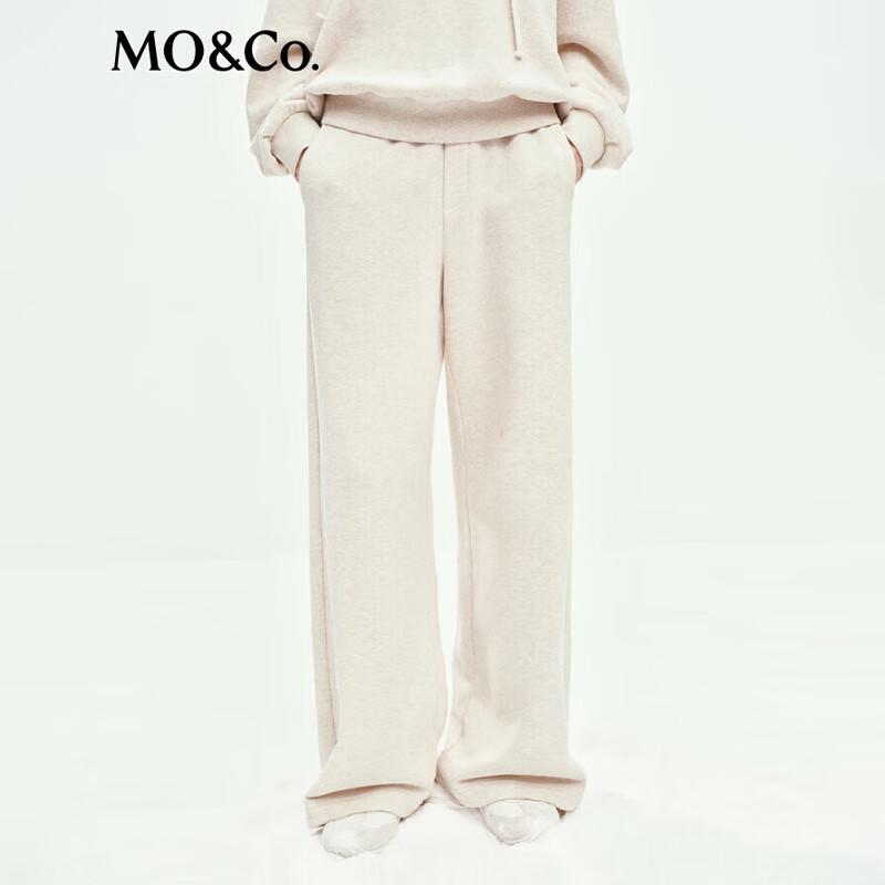 

MO&Co. Women s Double-Sided Fleece Wide-Leg Sweatpants XS