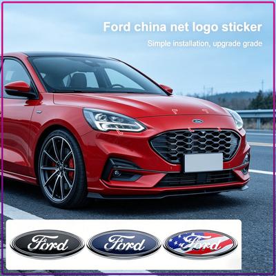 1Pc For Mondeo Focus Fusion MK2 MK4 F150 F250 Emblem 11.5cm Car Front Head Hood Bonnet Logo Rear Trunk Badge Sticker