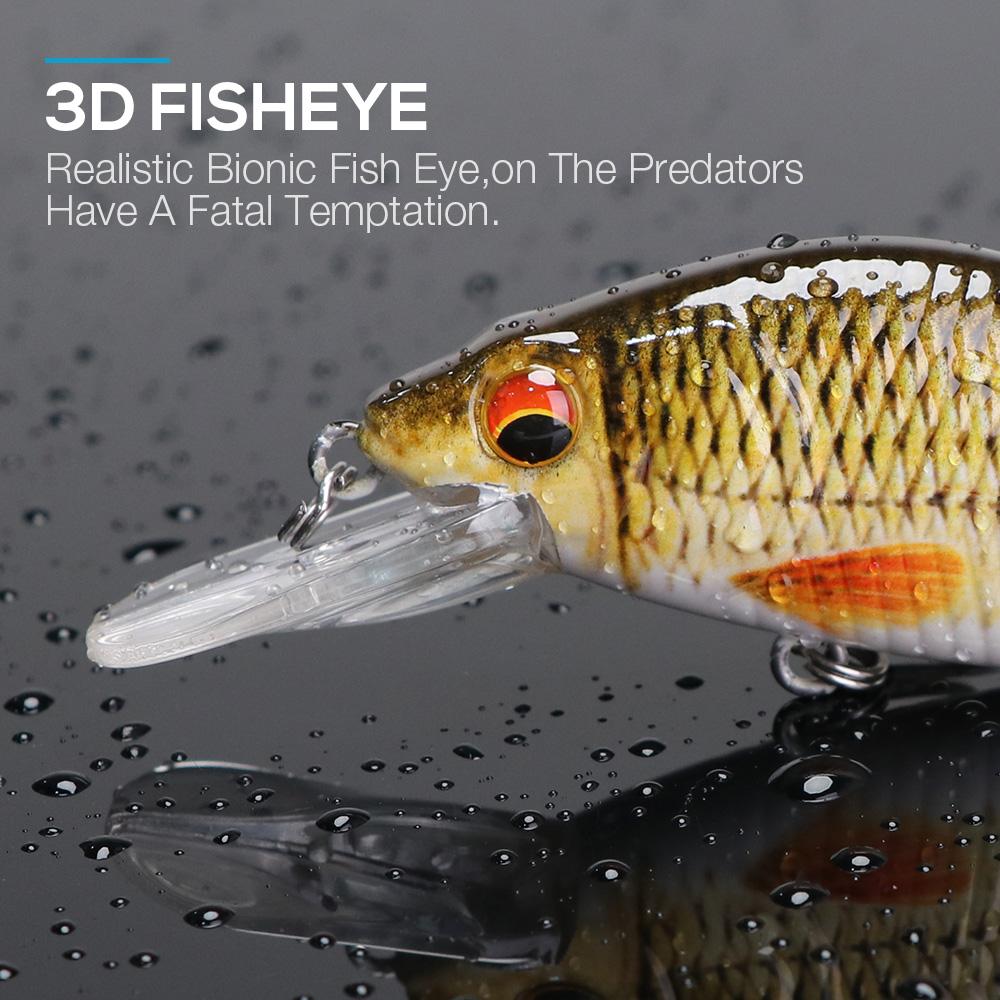 5pcs Floating Minnow Wobblers Fishing Lure Set 5cm/7cm/9cm Minnow Lures Hard Bait for Pike Crankbaits Fishing Tackle Box