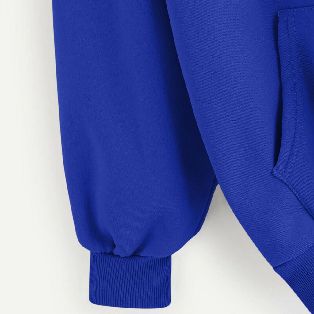 Kapuzenpullover Langarm mit Tasche Damen Freizeit Unifarben