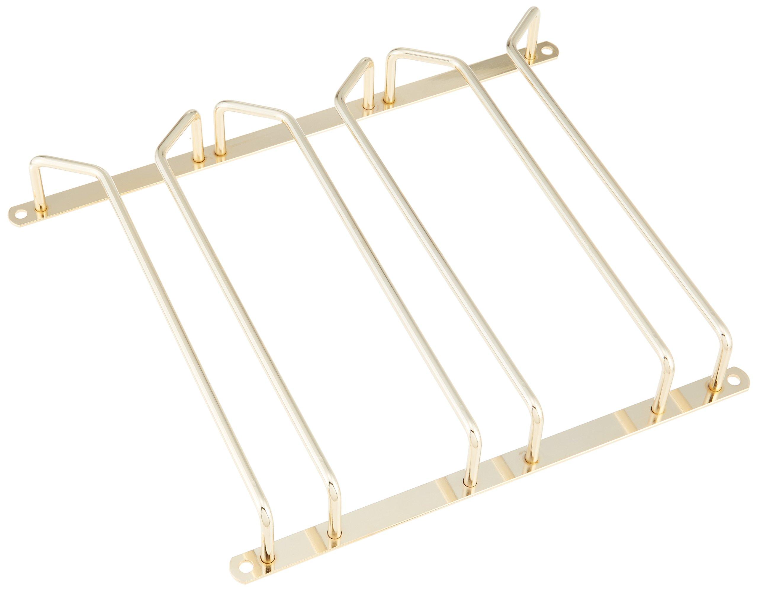 

Endo Shoji Commercial Stemware Rack, 3-Row, Steel and Brass Plated, PSTD401