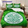 Celtic F.C Pattern Bedding Quilt Set Quilt Cover Pillowcase Home Decoration Birthday Gift (1 * duvet cover + 2 * pillowcase, without core)