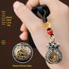 Rotatable Money Bag Zodiac Keychain Pendant for Prosperity