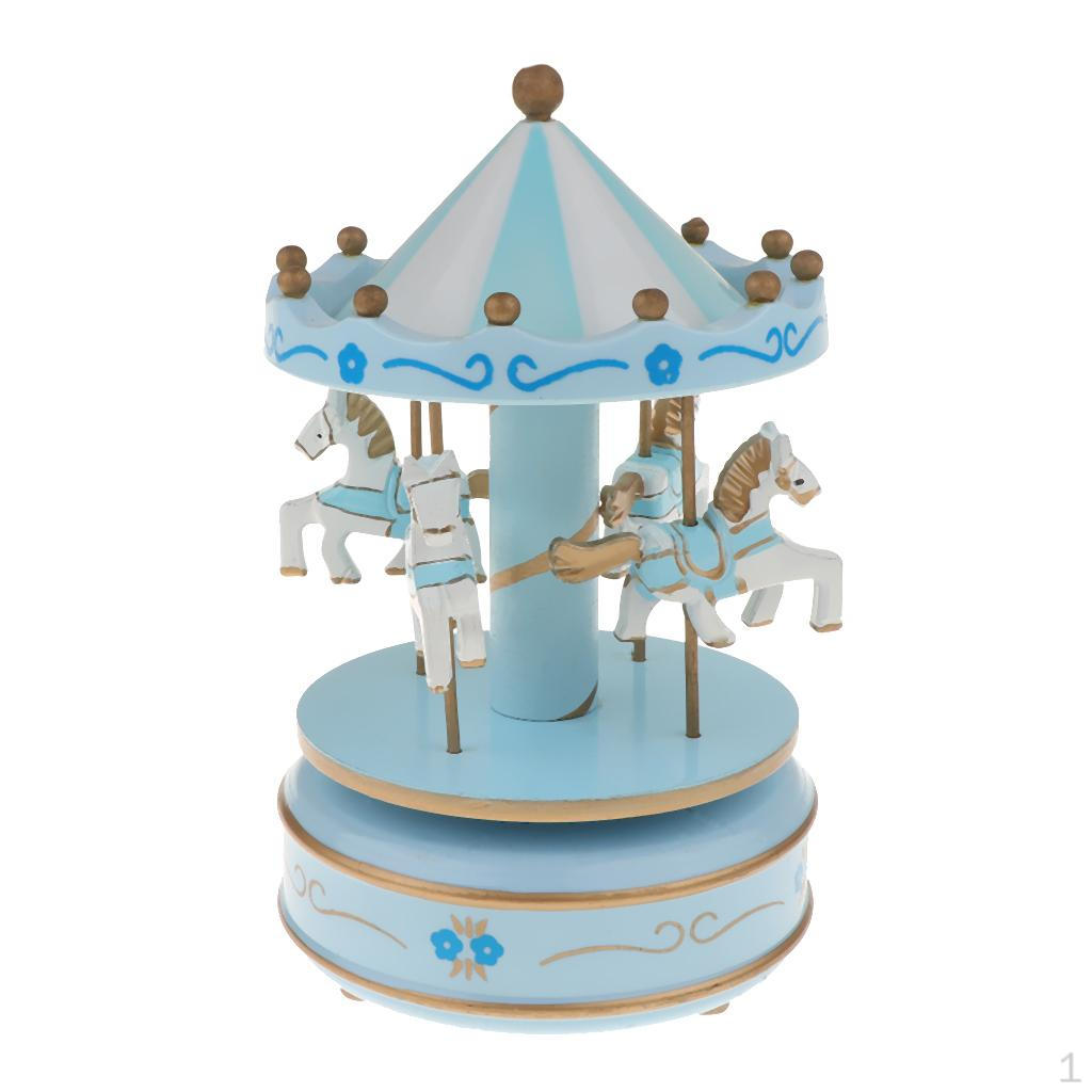 Classic -Round Carousel Music Box