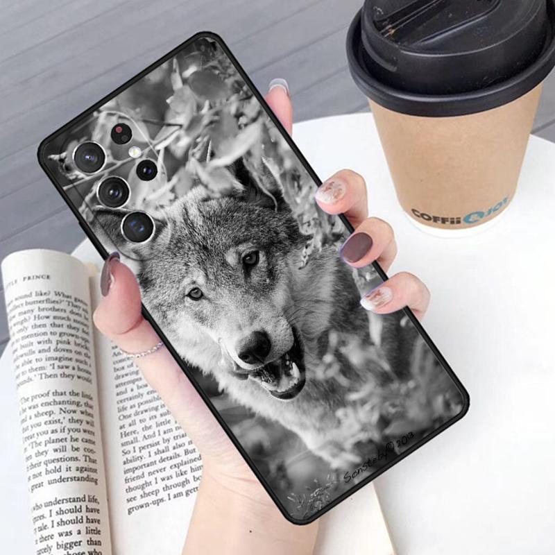 Wolf Wolves Phone Case Cover For Samsung Galaxy S24 S25 Ultra S21 S22 Ultra S10E Note 10 Plus Note 20 FE S23