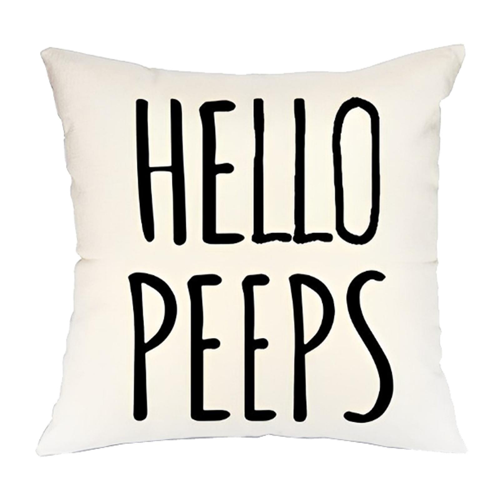 Happy Easter Throw -ow Covers, 18 X 18 Inch Cross Bunny B-less Our Home Cushion Case Decoration For Sofa Couch