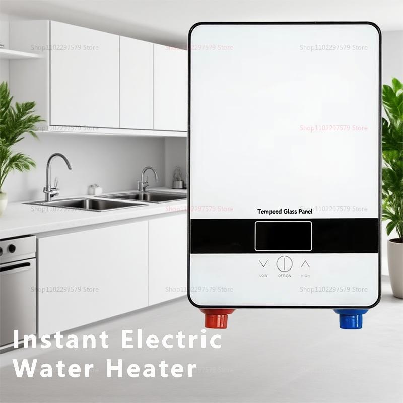 Portable Instant Electric Water Heater, Suitable for Household Use, Fast Heating, Kitchen and Bathroom, Waterproof