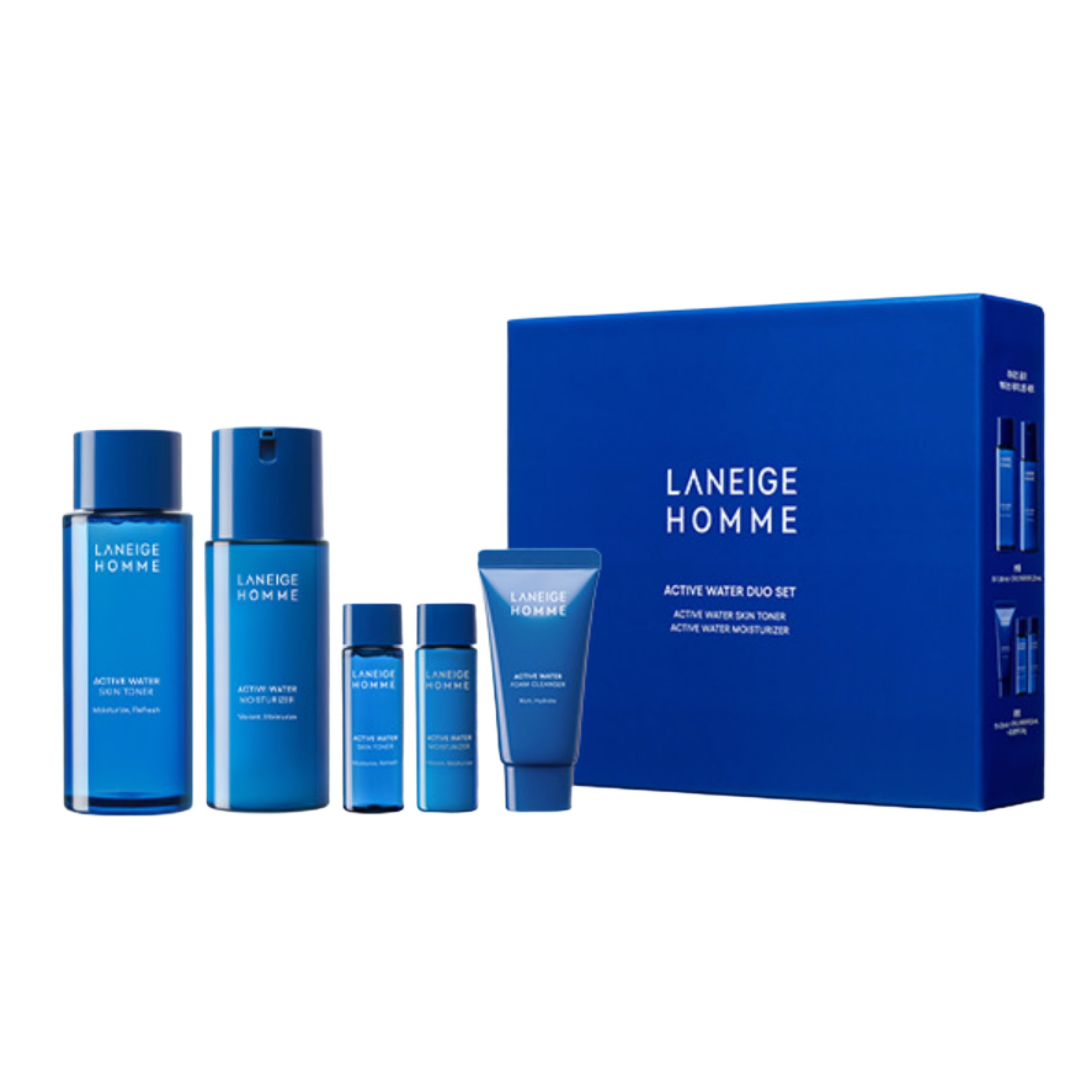 

LANEIGE Homme Active Water 2-Piece Set – Hydrating Skin (180ml) + Moisturizer (125ml)