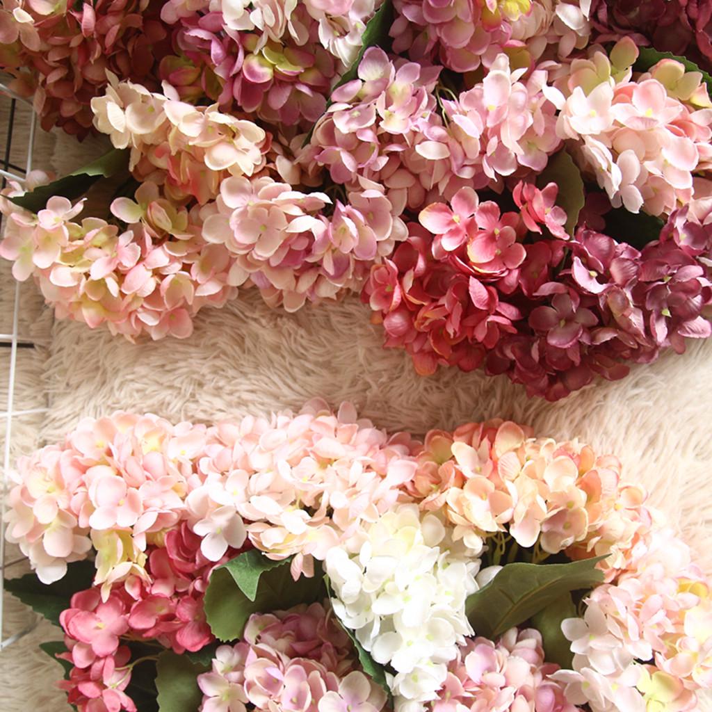 Artificial flower hydrangea Fake Silk Flower Home Wedding Party Floral Decor