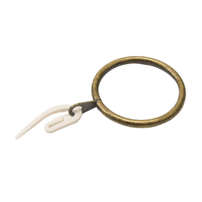 Curtain Drapery Metal Hanging Rings With Plastic Hooks For Curtains And Rods