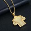 HNSP Lionel Messi Cristiano Ronaldo Jersey Pendant Chain Necklace For Men Boy Soccer Fan Gifts Football Zircon Accessories