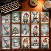 Christmas Cards 20-Piece Snow Festive Home Decor Vintage Dwarf Animal Holiday Postcard For Kids Adults Collectors Family