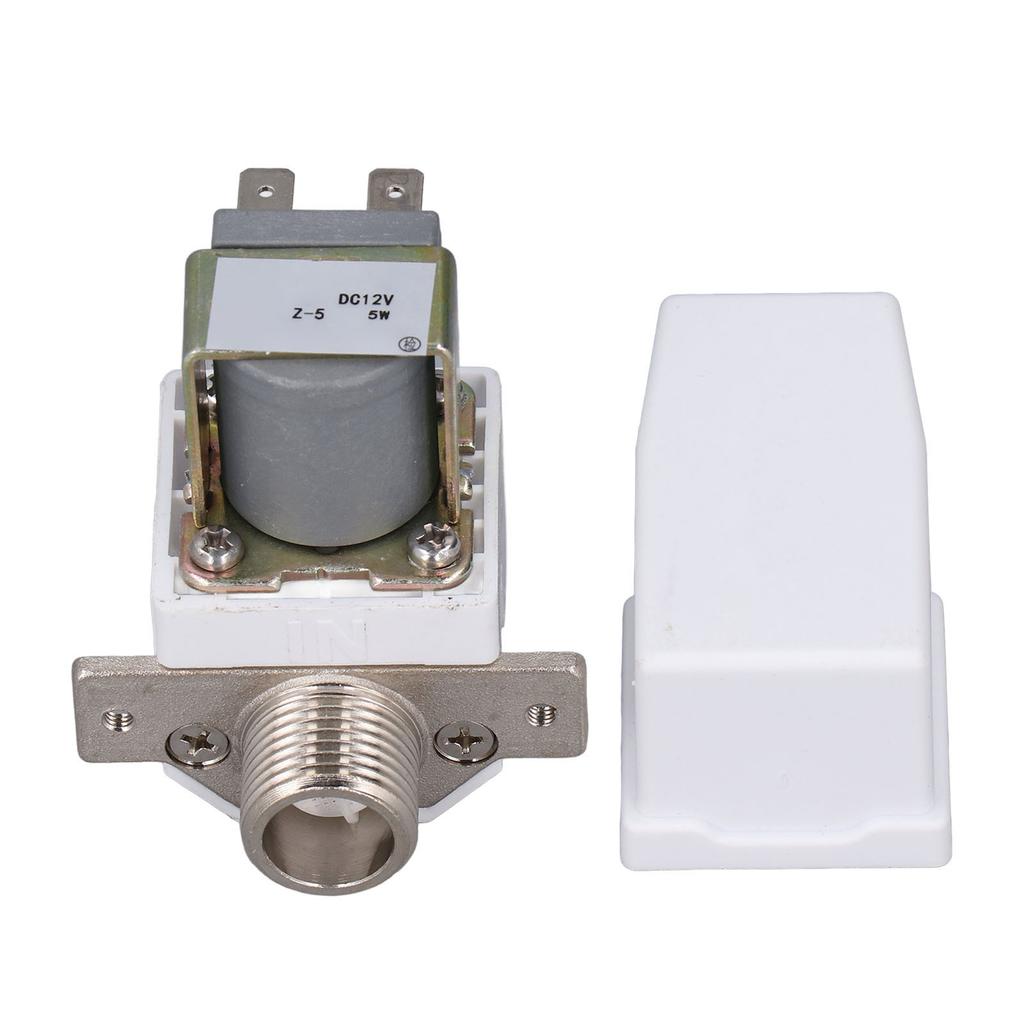 Solenoid Valve DC 12V G1 2 Male Thread Water Inlet Flow Switch Temperature Resistant for Water Dispenser Washing Machine