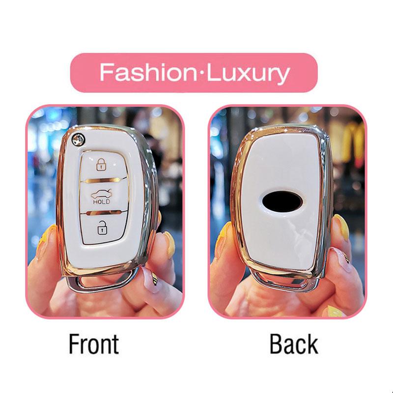 Key Cover Case For Hyundai Ix35 Grand I10 For Hyundai Elantra  Tucson Sonata Ix25 I20 Creta Santa Fe Gls Reina Key Holder