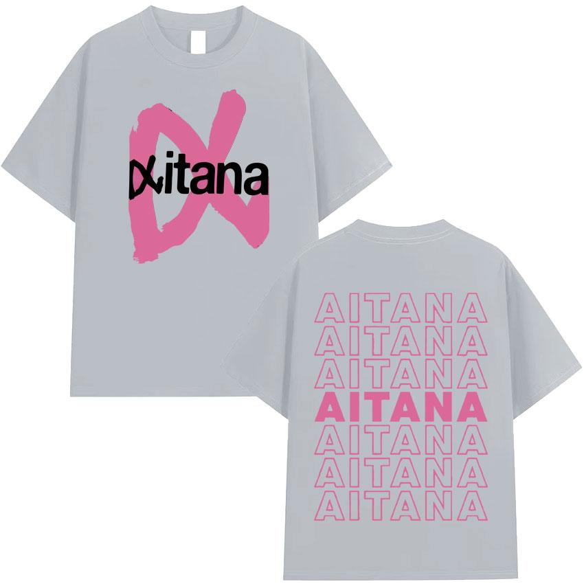 Summer Hot Sale Trendy 2025 Singer Aitana Ocana Tour Hippie T Shirts Cotton Tshirt Mens Y2K Casual Short Sleeves Tops Streetwear