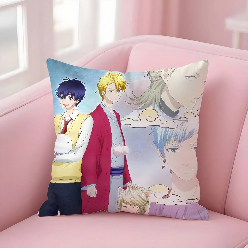 Anime F-Fukigen Na MononokeanS Pillow Case Soft Plush Fabric Double Sided Print Decorative Home Living Room Gift Cushion Cover