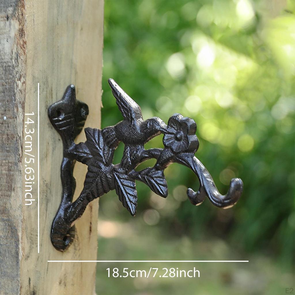 Plant Hook for Hanging Baskets Hanger Iron Decor Wall Mount Bird Feeder