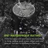 Bathroom Speaker, Active Portable Bluetooth 5.0 with Extra Bass, 12 Hour Battery Life, Ip67 Waterproof (Black)