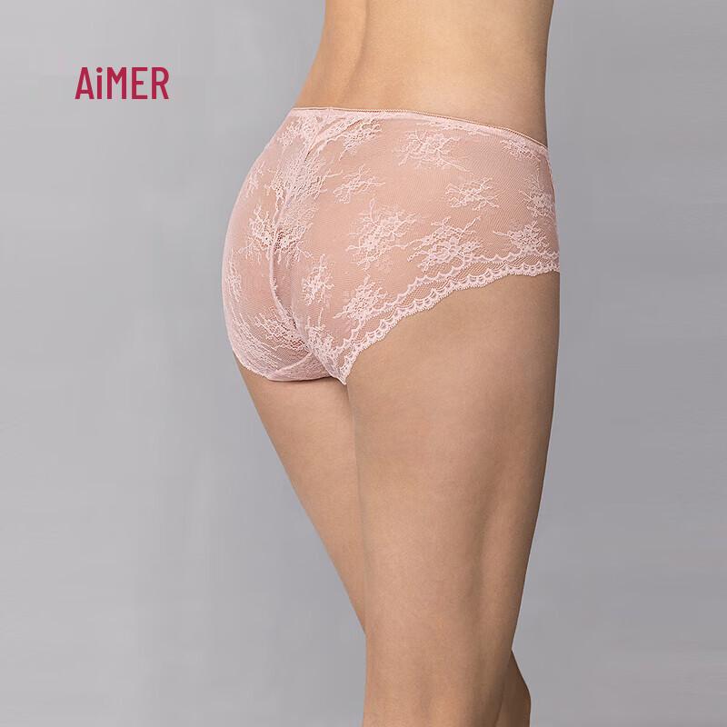 

Aimer Women s Lace Low-Rise Flat Briefs M