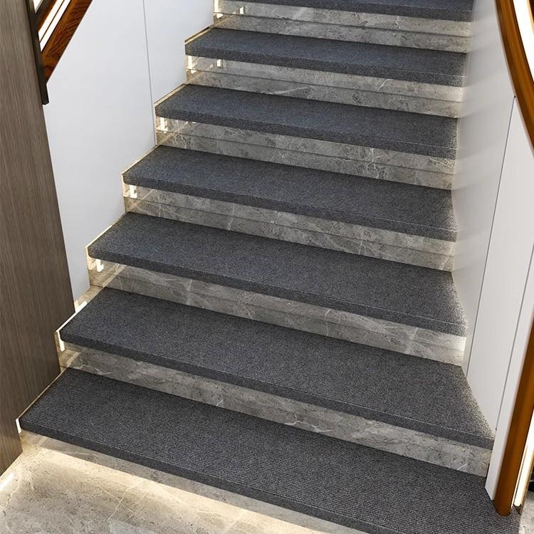 Striped Self-Adhesive Anti-Slip Stair Mat - Light Luxury Carpet Floor Mat