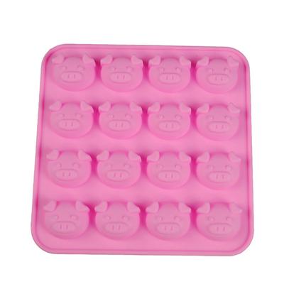 Pig Shape Chocolate Mold Cake Decoration Silicone Jelly Candy Ice Mold