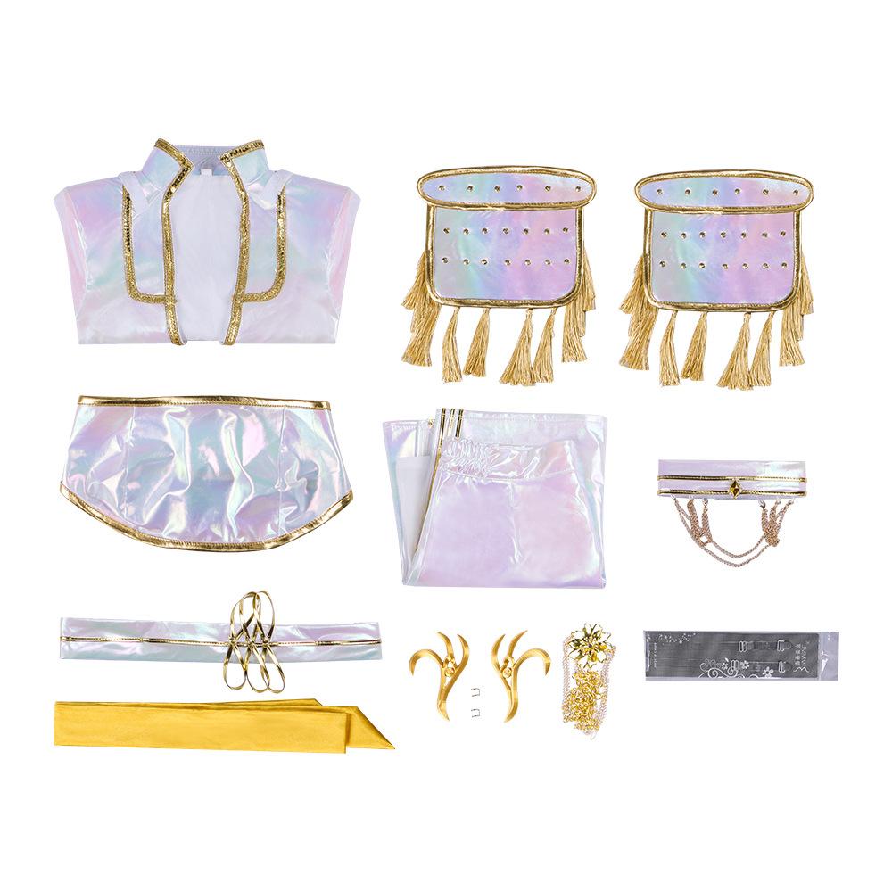 Demon Hunter Cosplay Costume K-Pop Rumizo Yimira Colorful Laser Song Suit Stage Performance Suit