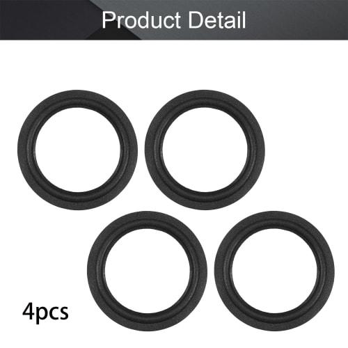 Fielect Foam Edge Speaker Edges for Audio Speakers, 115mm Outer Diameter, Pack of 4, Foam Edge Surround Accessories, Surround Ring Replacement, Speake