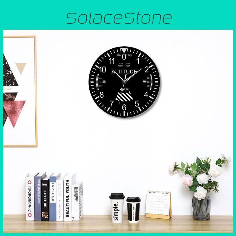 Wall Altimeter Clock Tracking Air Plane Altitude Modern Instrument Decor Home
