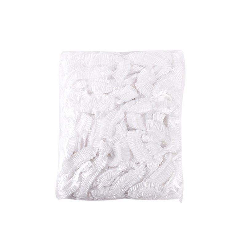 100Pcs/Set Disposable Shower Cap Plastic Waterproof Headgear Hotel Hair Dye