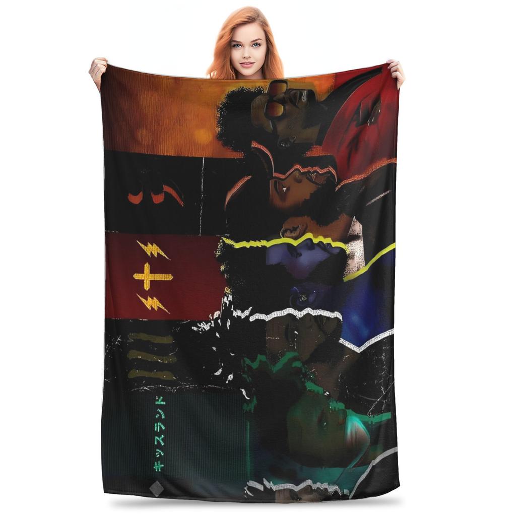 The Weeknds Rapper Singer Warm Blanket  Picnic Plush Bedding Throws Aesthetic Couch Chair Flannel Bedspread Sofa Bed Cover