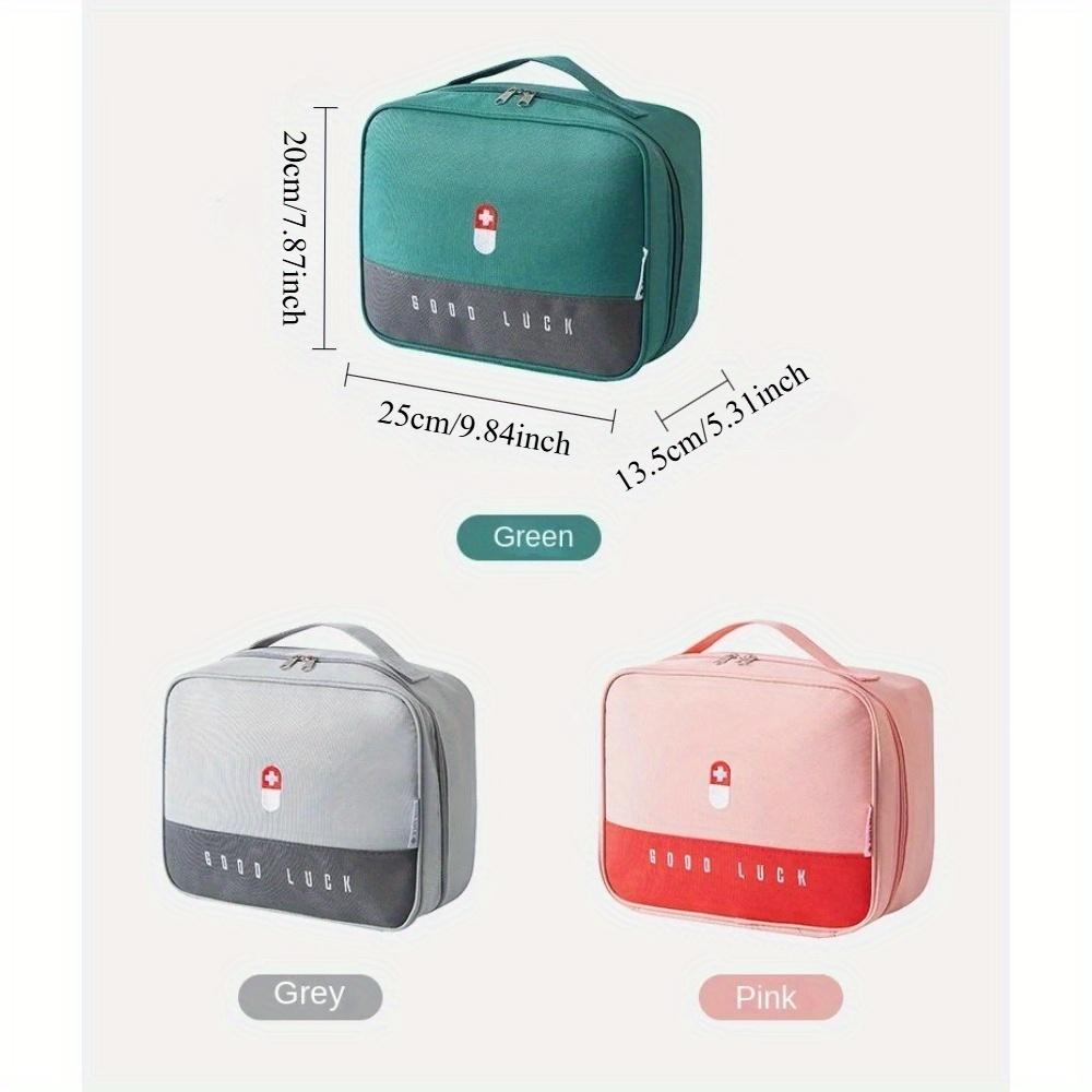 1 Stück Tragbares medizinisches Set, Aufbewahrung von Notfallvorräten für zu Hause, Outdoor-Auto-Medizinset, Medizinaufbewahrungstasche mit großem Fassungsvermögen