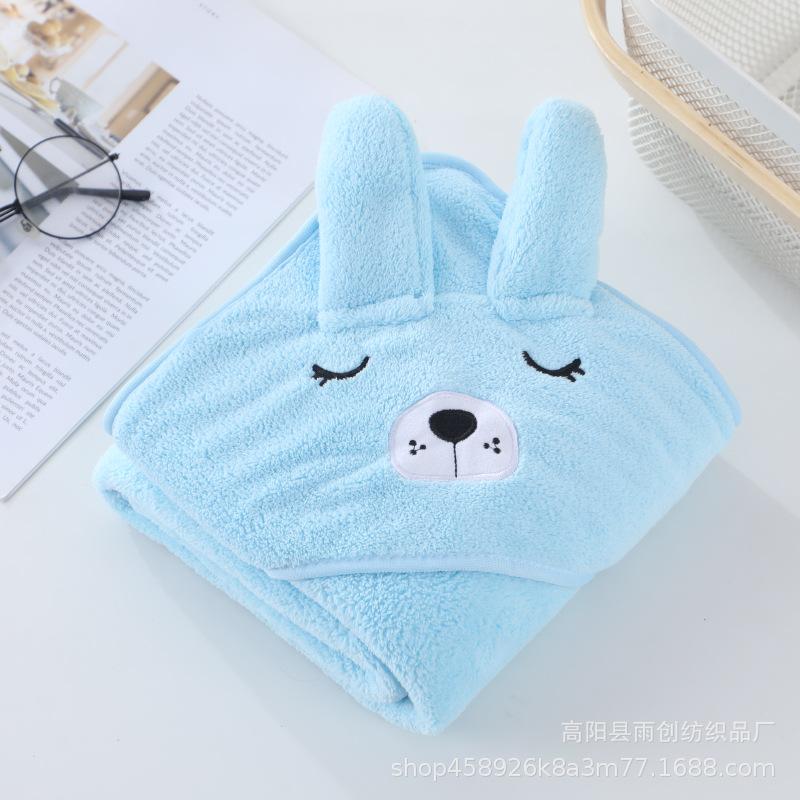 Baby Blanket New Air Conditioning Blanket Warm Coral Velvet Breathable Soft Multipurpose Absorbent Quick Drying Towel Bath Towel