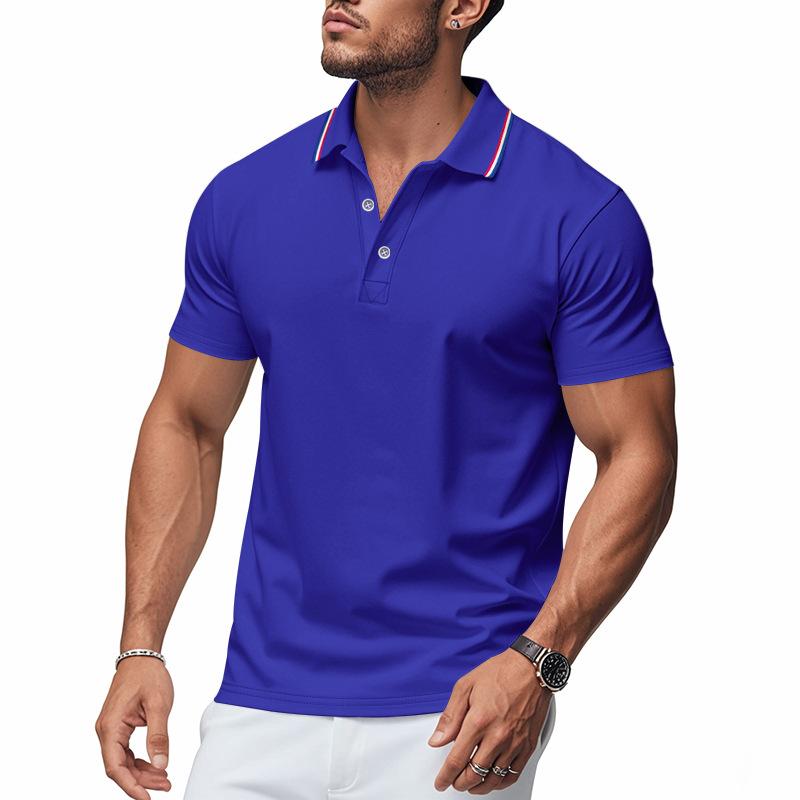 Summer Hot Selling Men's Polo Shirts Casual Quick Dry Short Sleeve T-shirt Men
